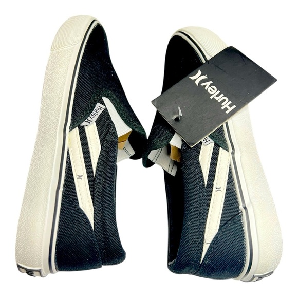 Boys Hurley Black Canvas Slip-On Size 2 Brand New No Box - Picture 4 of 7